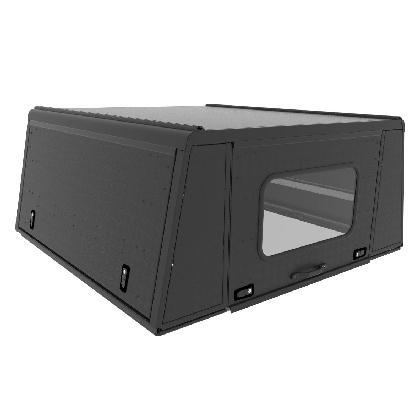 AluCab Canopy - Land Cruiser 70 DC Black Tread AD