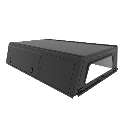 AluCab Contour Canopy - Hilux Revo 16+ SC - Black Smooth FRD