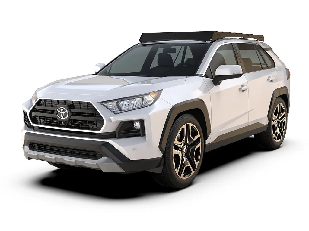 Toyota RAV4 with low-profile black roof rack